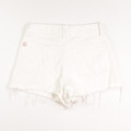 Women's White Denim Cutoff Shorts, Size 28