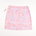 Women's Short Pink Paisley Skirt, Size 3
