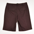 Women's Brown Cotton Shorts, Size 12