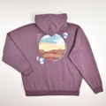 Women's Plum Oversized Pullover Hoodie, Size L