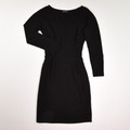 This women's black long sleeve knit dress by Pretty Garden is a Size S.