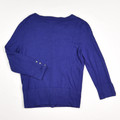 Women's Purple Waist Length Cardigan Sweater, Size S
