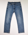 This is a pair of blue denim Levi's 505 jeans, size 32 x 30.