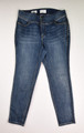 This is a pair of blue denim high-rise jeggings by Lane Bryant, Size 12.