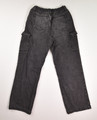 Women's Black, Stretch Waist Cargo Jeans, Size S