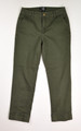 This is a pair of olive green cuffed, cropped jeans by d.jeans, size 6.