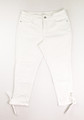 This is a pair of white, cropped, skinny leg jeans by St. John's Bay, Size 12P.
