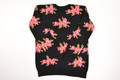 Women's Black Floral Forever 21 Sweater, Size S