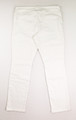 Women's Mid-Rise Slim Fit White Jeans, Size 14