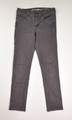 This is a pair of grey slightly curvy, slim straight jeans by Eddie Bauer, Size 6.