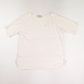 This is a pale pink short sleeve knit shirt by Ann Taylor Loft, Size M.
