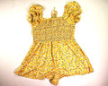 Women's Silky Yellow Floral Romper Size XL