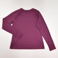 Women's Purple Long Sleeve Activewear Shirt, Size M