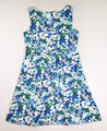 Women's Blue Floral Knit Dress, Size M