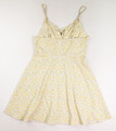 Women's Yellow Floral Sundress, Size M