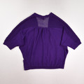 Women's Purple Short Open Cardigan, Size S