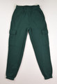 This is a pair of dark green cargo sweatpants by ebb & flow, Size S.