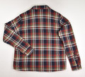 Men's Blue and Red Plaid Shacket, Size L