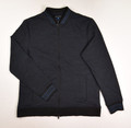 This is a blue and black men's Vince Camuto jacket, size L.