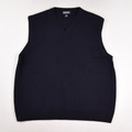 This is a blue cotton sweater vest by Land's End, Size XL.