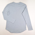 Men's Blue Lightweight Thermal Henley, Size M