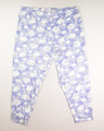 This is a lavender pajama bottom with cloud cats, size 2X, by Secret Treasures.