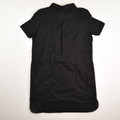 Women's Black Sheer Cotton Tunic, Size M