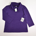 This is a purple cowl neck sweater by Cable & Gauge, Size L.