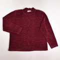 This is a burgundy soft sweater by Alfred Dunner, Size L.