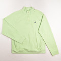 This is a Women's Lime Green Fabletics 1/4 Zip Sweatshirt, Size L.