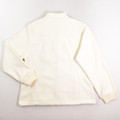 Women's Cream Zip Front Fleece by Alfred Dunner, Size S