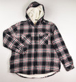 This is a black plaid fleece lined flannel jacket by Boston Trader, Size XXL.