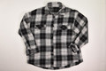 Women's Shein Black Plaid Flannel Shirt Size S