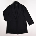 This is a women's black knit blazer by J. Crew, Size XS.