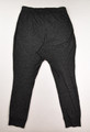 Women's Black Ribbed Knit  Jogger Pajama Bottoms, Size XL