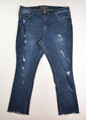 This is a pair of Women's Blue High Rise, Slim Straight Jeans by Copperflash, Size 22W.