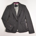This is a Women's Grey Wool Blazer by Banana Republic, Size 0.