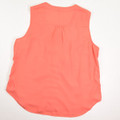 Women's Orange Lace Sleeveless Shell Size XL