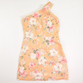 Women's Abercrombie & Fitch XSP Floral Lined Linen One Shoulder Dress