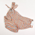 Women's Multi-Color One Sleeve Cropped Shirt Size S