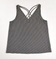 Women's Black Polka Dot Silky Sleeveless Blouse Size S
