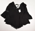 Women's Black Sheer Lacey Blouse Size Small