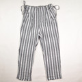 Women's Farrow Size L Summer Pants, Gray and White Striped