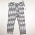 Women's Gray and White Striped Pants Size L