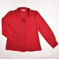 Women's Grace Karin Red Long Sleeve Button Blouse, Size M