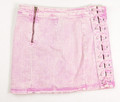 Women's Purple Denim Lace Front Skirt Size M