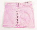 Women's Fashion Nova Purple Lace Up Front Denim Skirt Size M