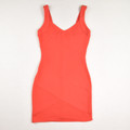 Women's Orange Forever 21 Sleeveless Knit Dress, Size S