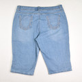 Women's Blue Denim Capris, Size 16