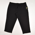 Women's Black Athletic Works Knit Capris, Size L